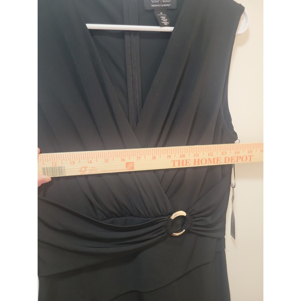 White House Black Market Instantly Slimming Dress Size 10 Black NWT Sheath - Picture 11 of 12